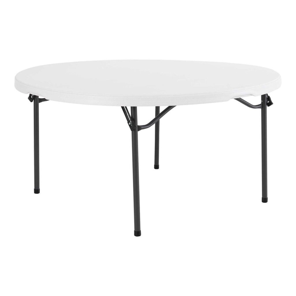 White or Tan Round Tables