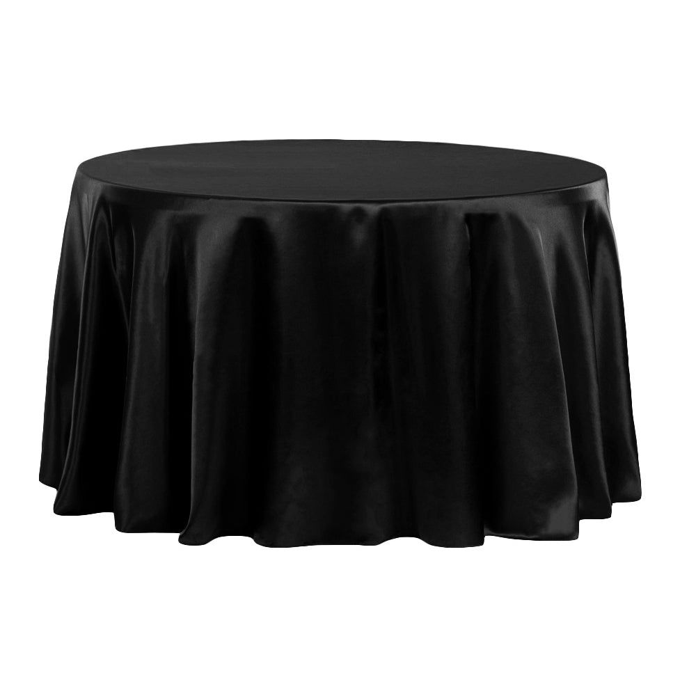 Black Round Table Cover